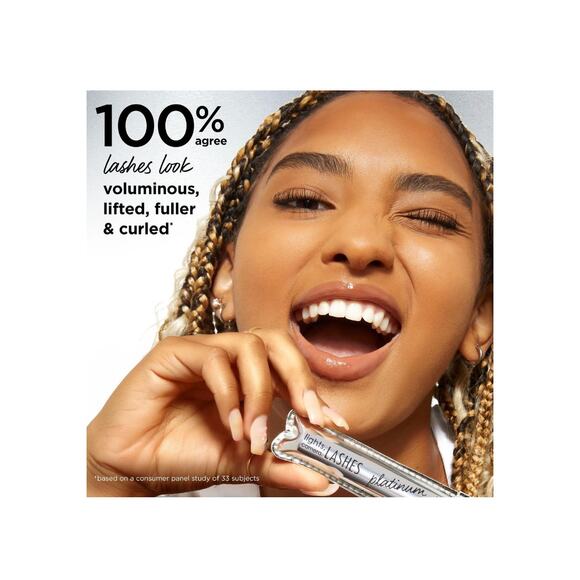 Tarte Lights Camera Lashes Platinum Mascara Full Size NIB Black Serum Hybrid - Picture 12 of 14